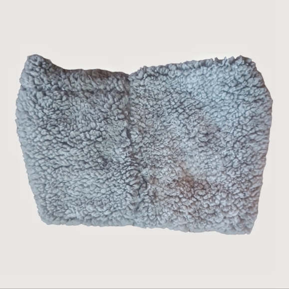 Soft Fluffy Tube Scarf Grey Warm - Picture 2 of 4